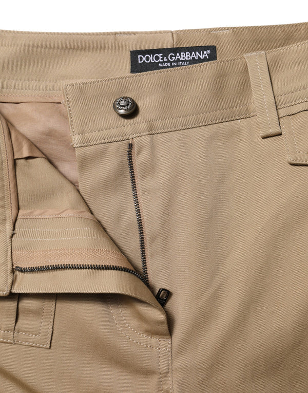 Dolce & Gabbana 97% Cotton 3% Elastane cargo pants in beige