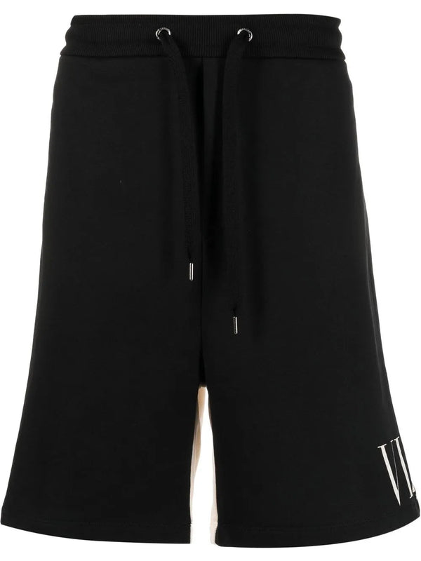 Valentino Cotton shorts in black