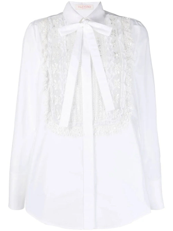 Valentino Cotton blouse in white