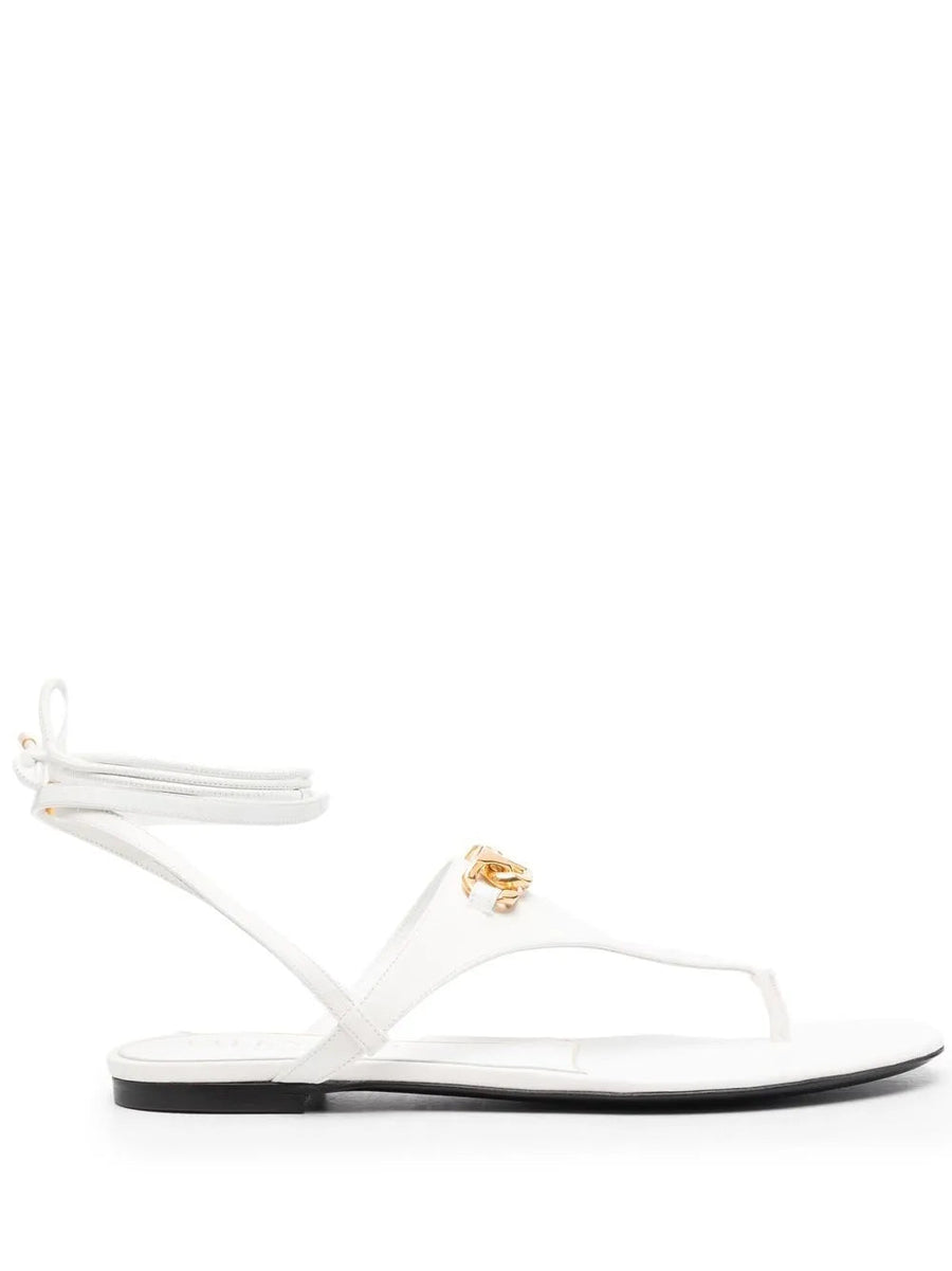 Valentino Calf leather sandals in white