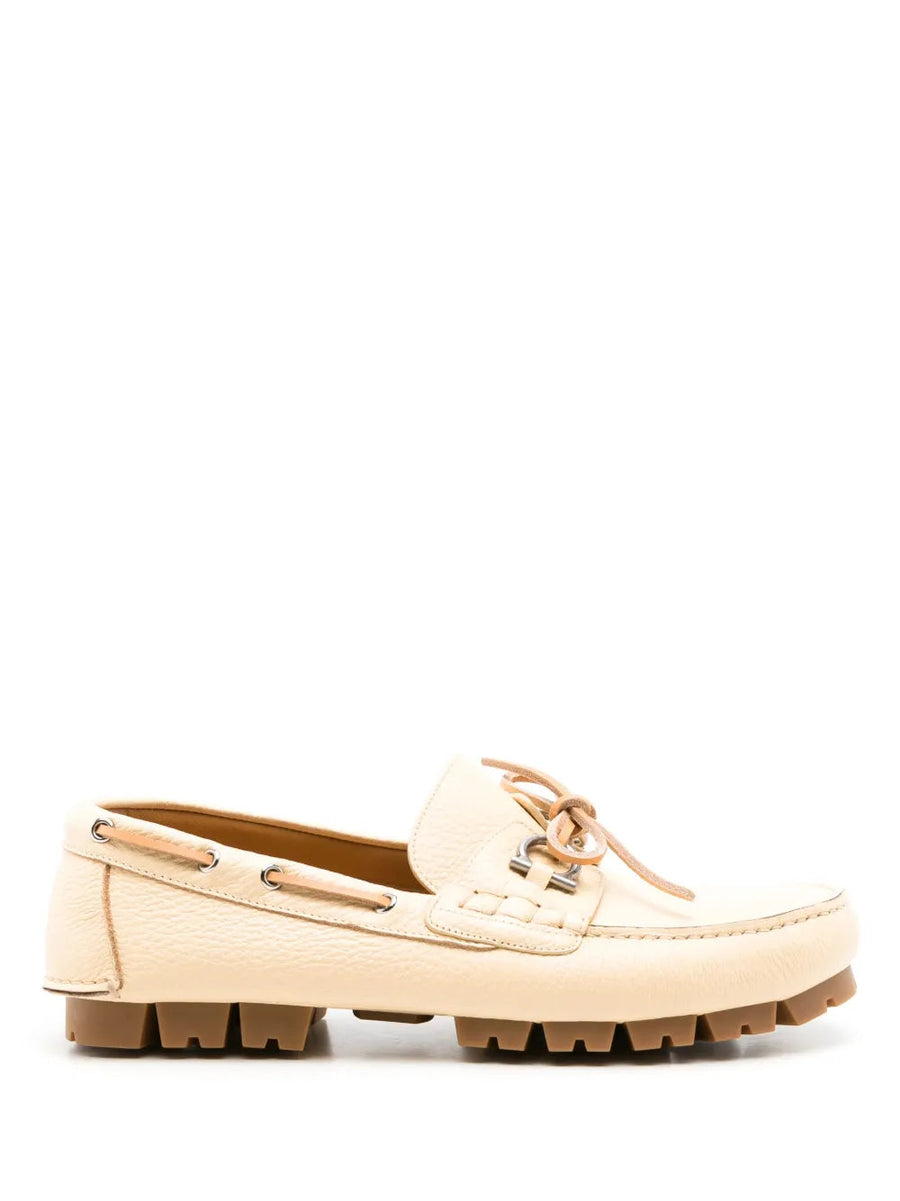 Ferragamo Calf leather loafer in beige