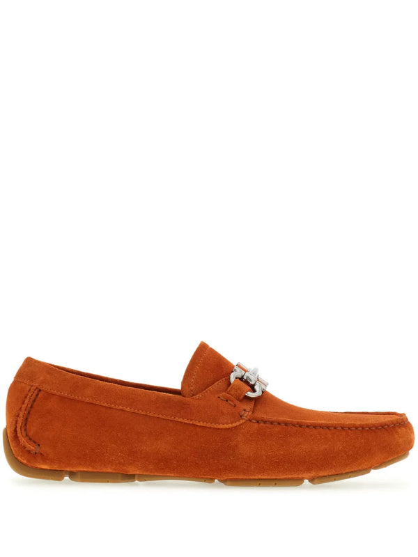 Ferragamo Suede loafer in orange