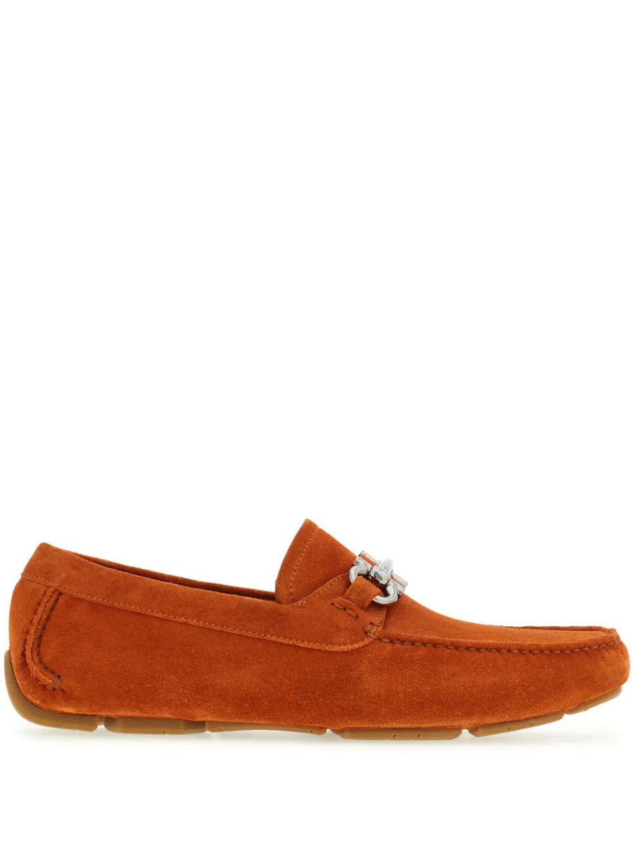 Ferragamo Suede loafer in orange
