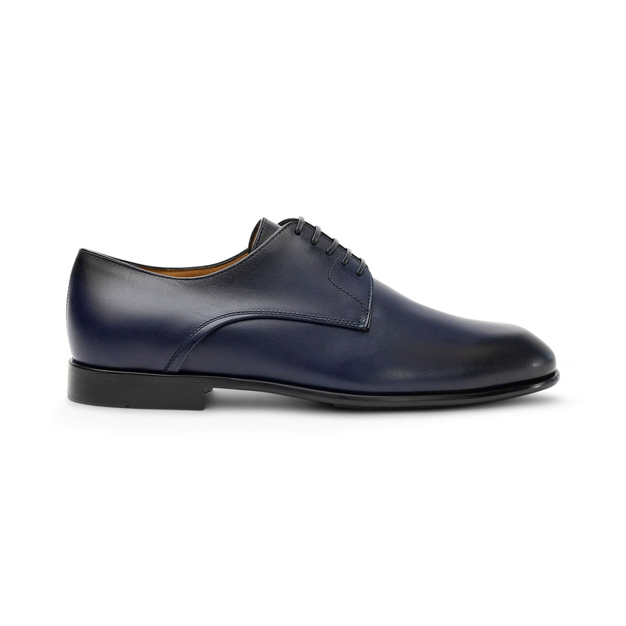 Ferragamo Calf leather derby shoe in navy