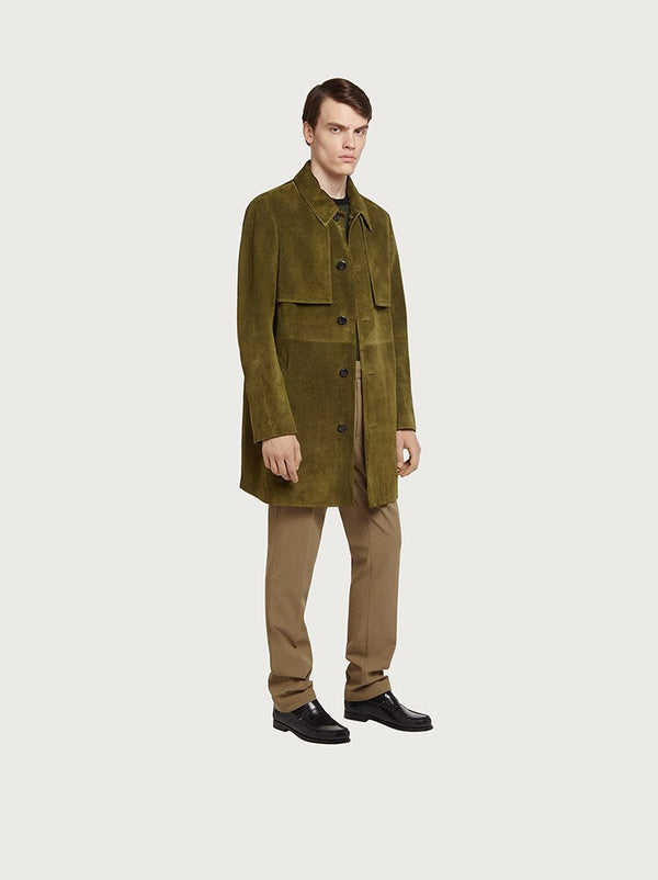 Ferragamo Leather-Coat One Color Clothing
