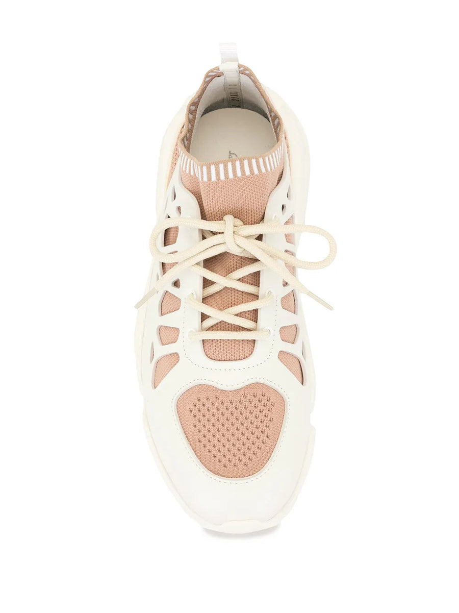 Ferragamo Leather sneaker in white