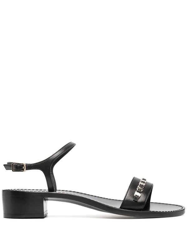 Ferragamo Leather sandals in black