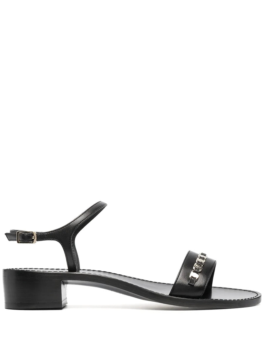Ferragamo Leather sandals in black