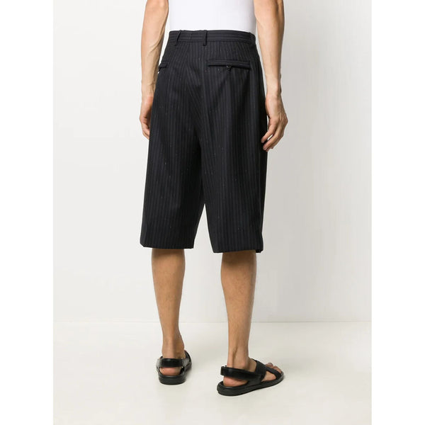 Ferragamo Cotton/Wool bermuda shorts in black