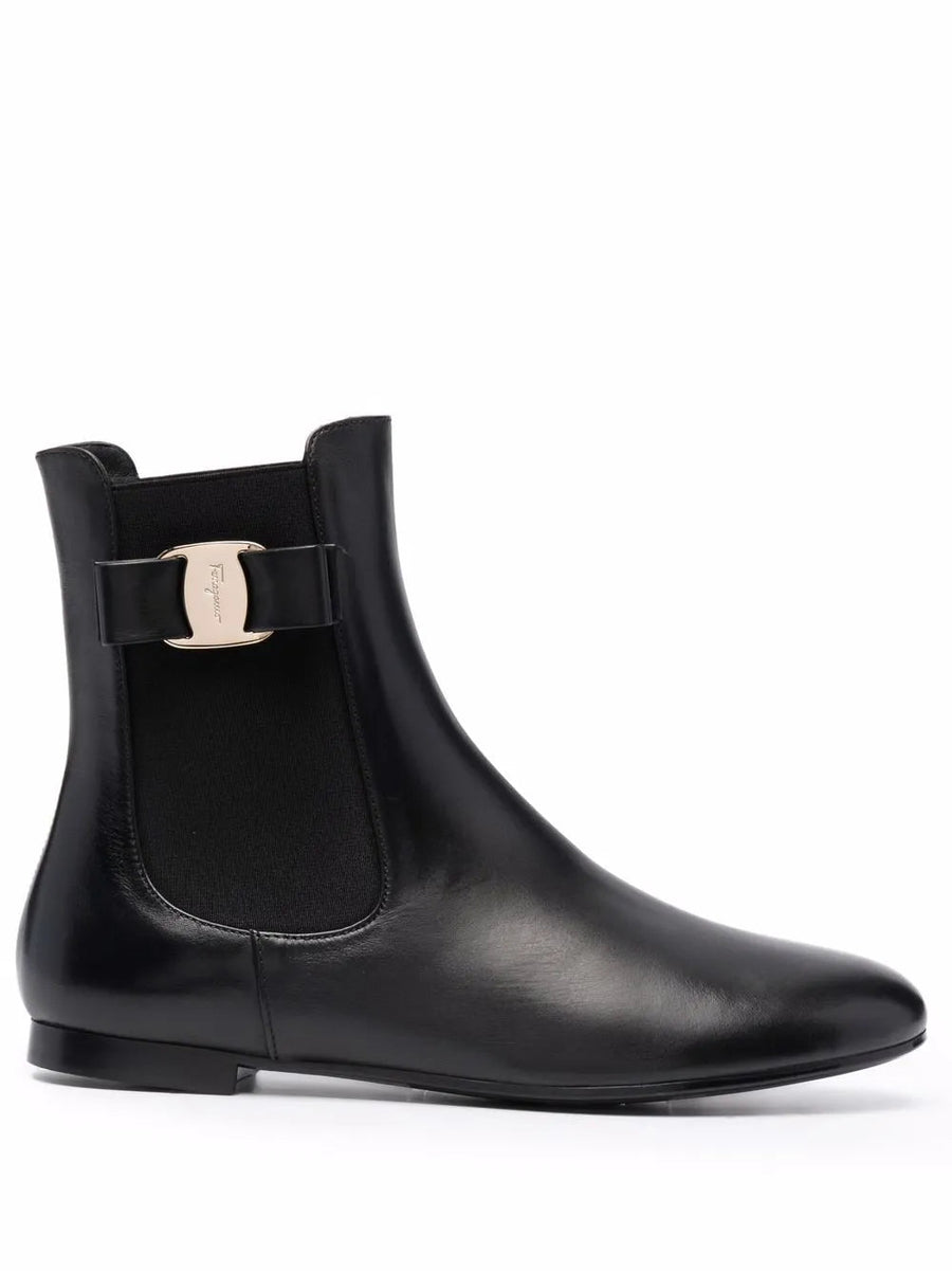 Ferragamo Calf leather boot in black
