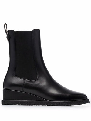 Ferragamo Leather ankle boot in black