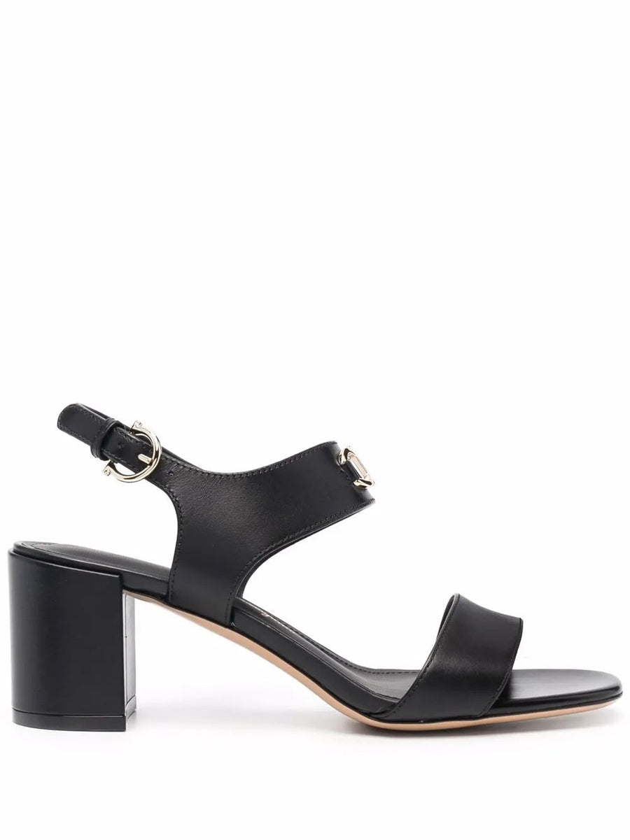 Ferragamo Leather sandal in black