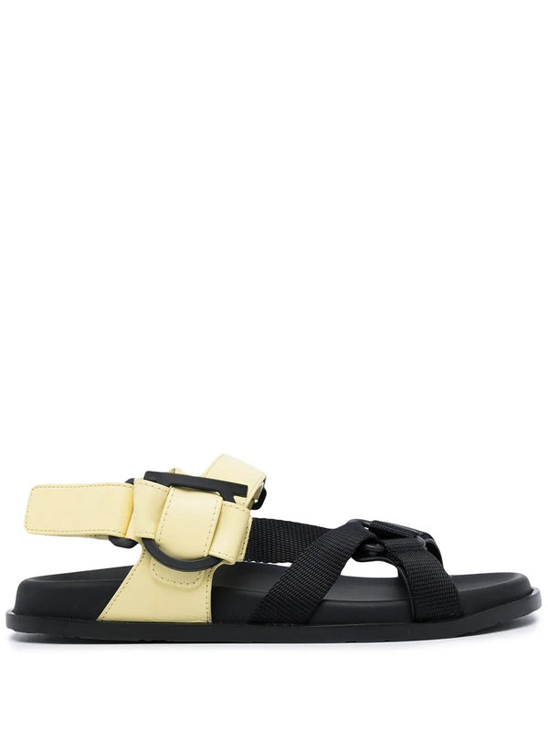 Ferragamo Leather sandal in yellow