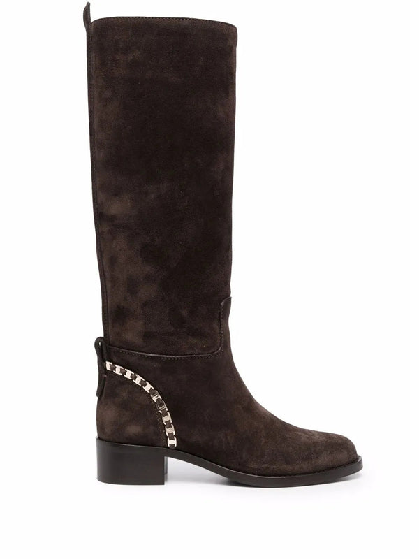 Ferragamo Leather boot in brown