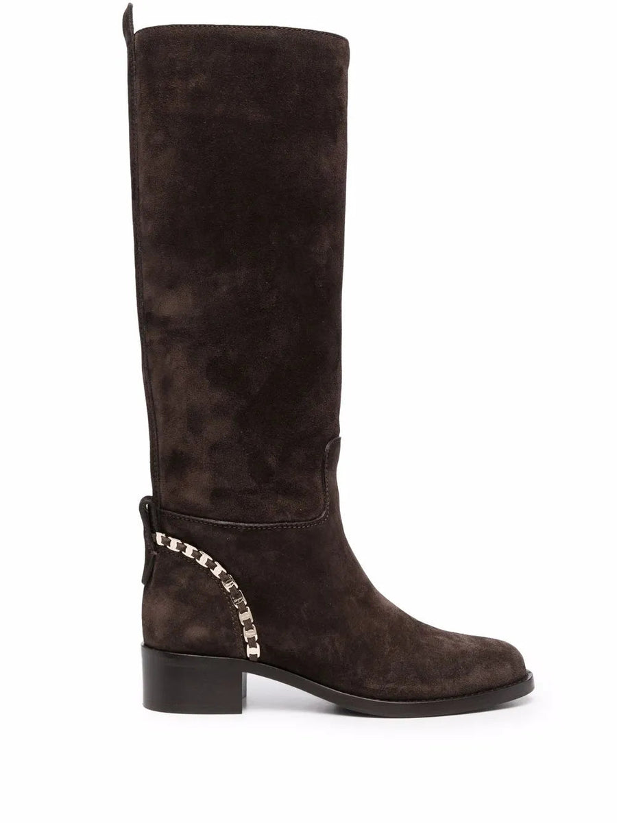 Ferragamo Leather boot in brown