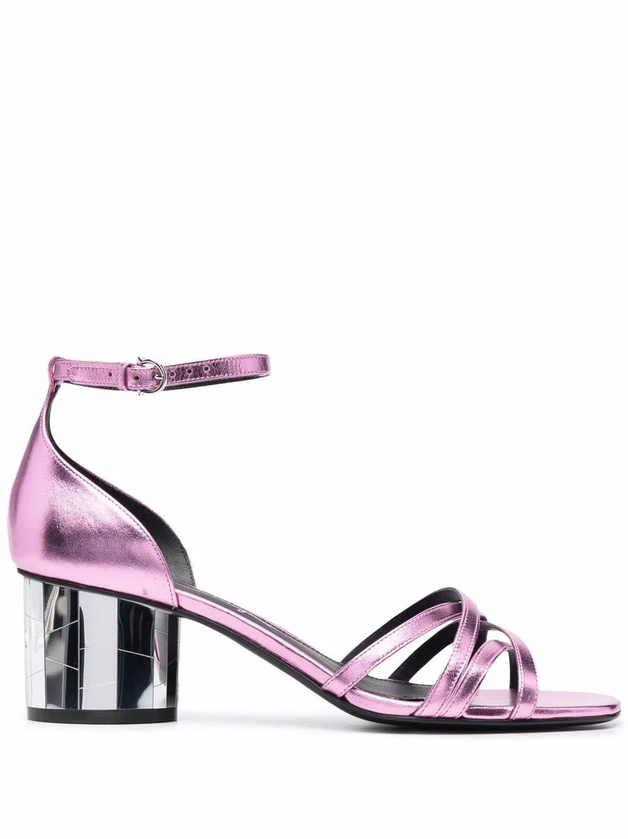Ferragamo Leather heeled sandal in pink