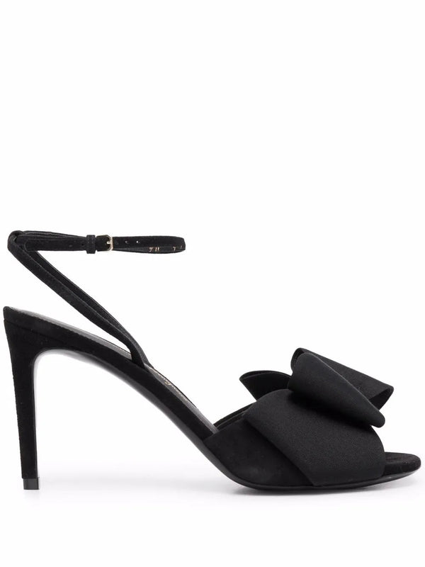 Ferragamo Kid leather heel in black