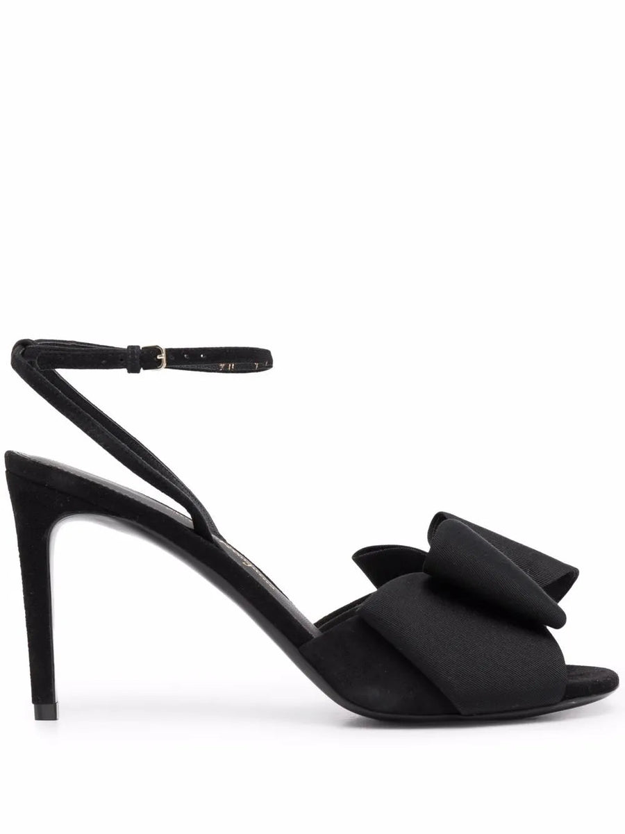 Ferragamo Kid leather heel in black