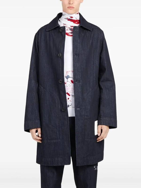 Ferragamo Denim coat in navy