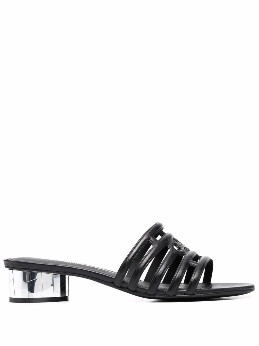 Ferragamo Leather sandals in black
