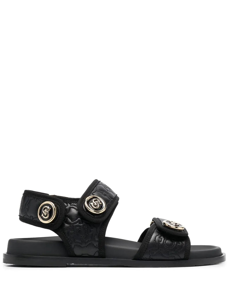 Ferragamo Leather sandals in black