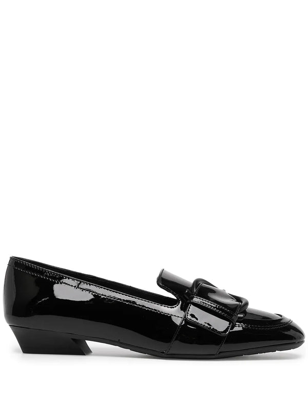 Ferragamo Patent leather loafer in black