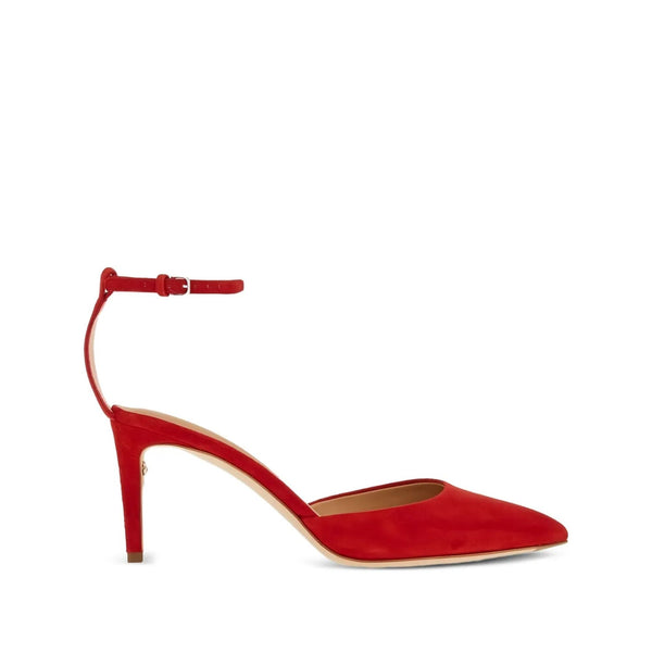 Ferragamo Suede pump in red