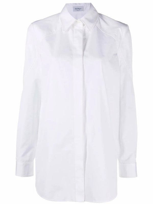 Ferragamo Cotton blouse in white
