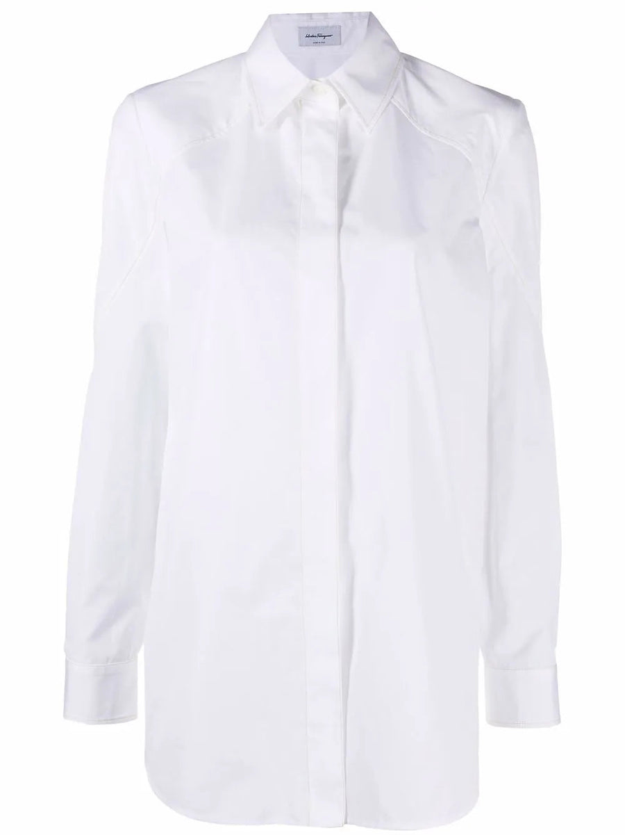 Ferragamo Cotton blouse in white