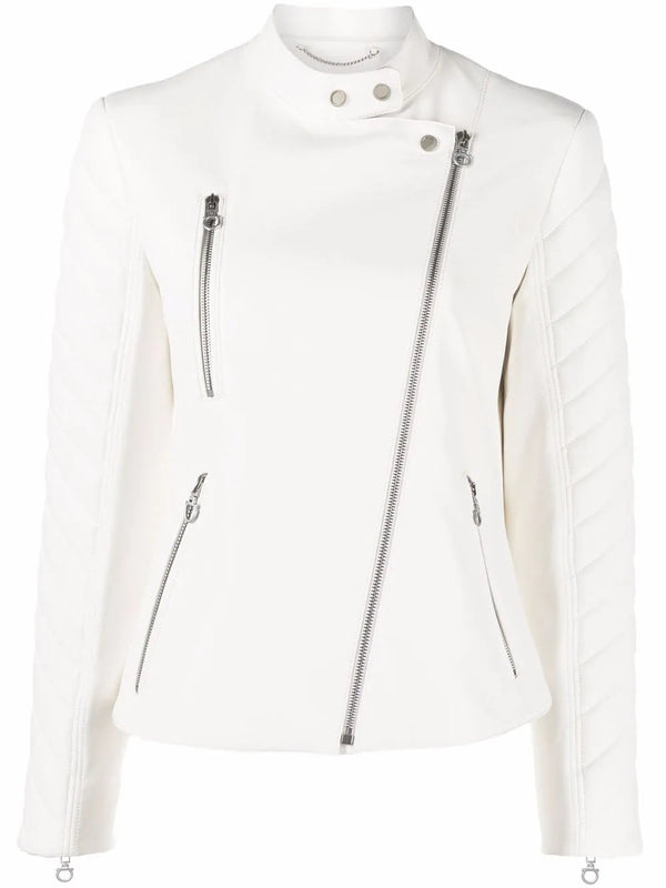 Ferragamo Leather jacket in white