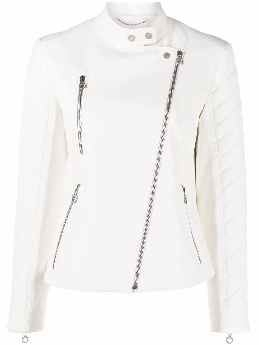 Ferragamo Leather jacket in white