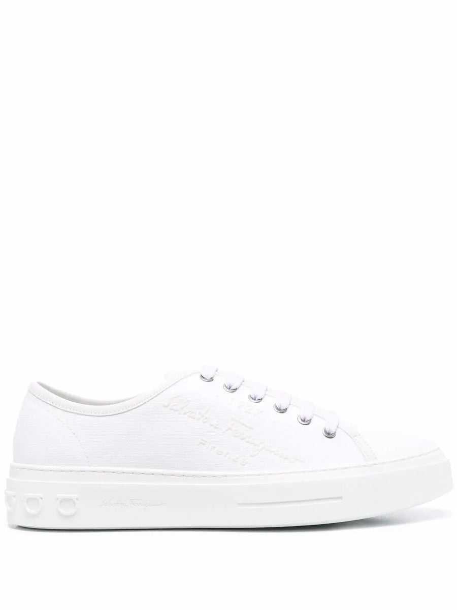 Ferragamo sneaker in white