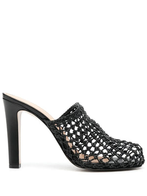 Ferragamo calf leather mule in black