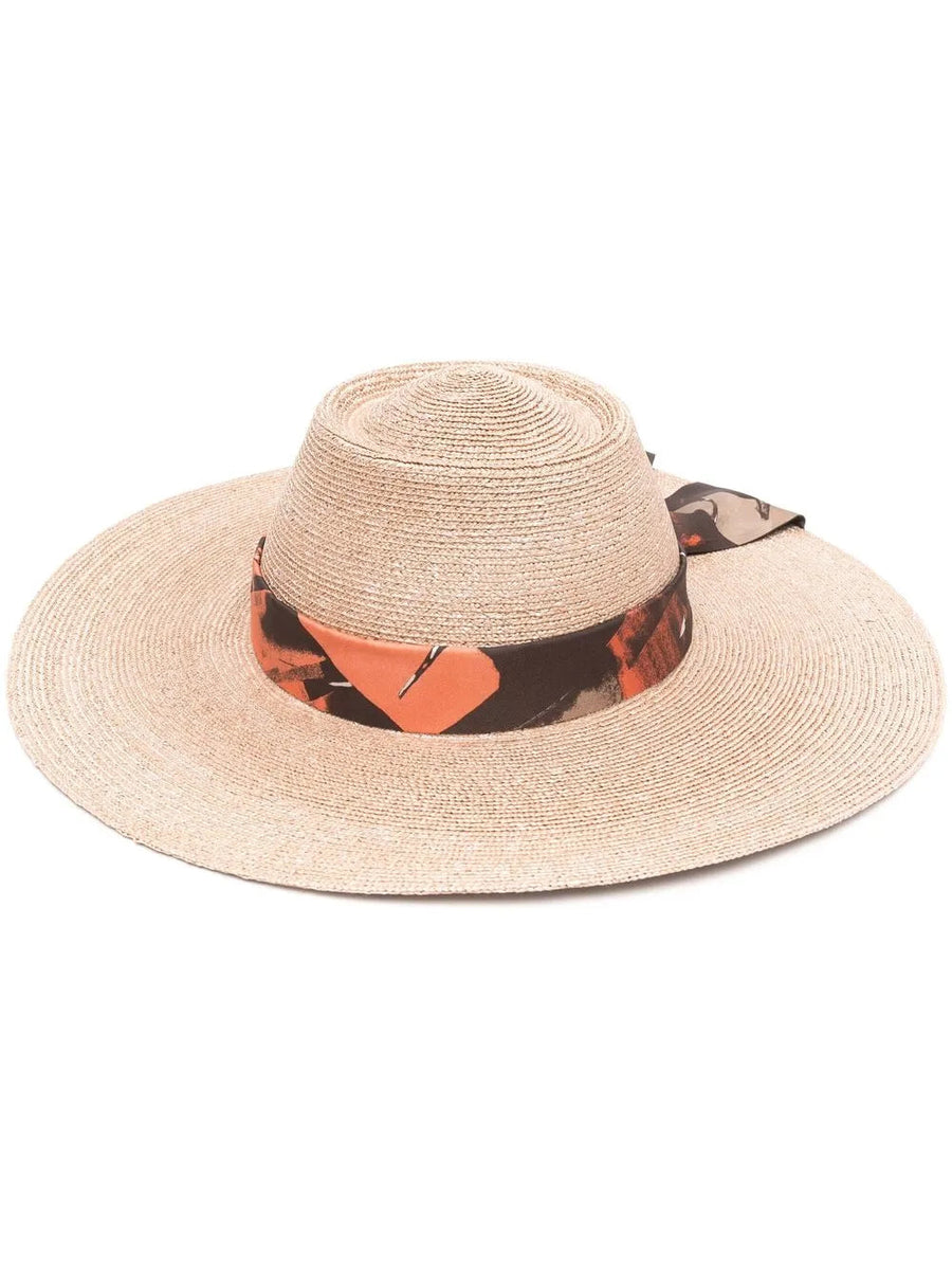 Ferragamo 360715755755 Straw sun hat in beige
