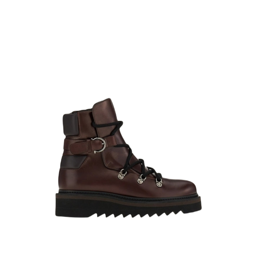 Ferragamo Bootie Elimo Brown Ankle Boots
