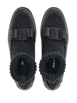 Ferragamo Calf leather loafer in black