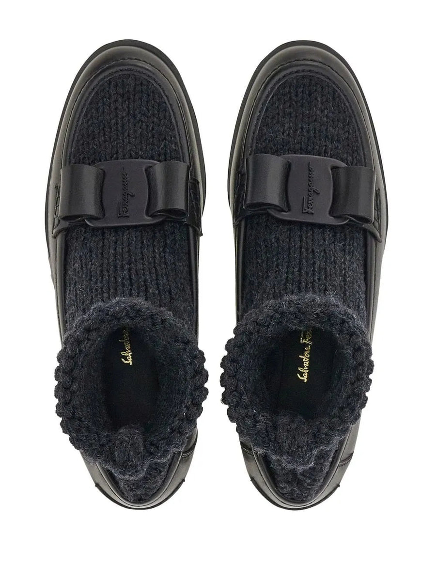 Ferragamo Calf leather loafer in black