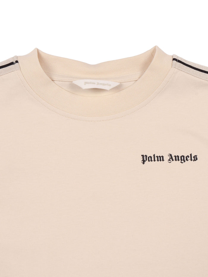 PA MINITRACK REG. T-SHIRT S-S BLACK OFF WHITE Beige Cotton Short Sleeves