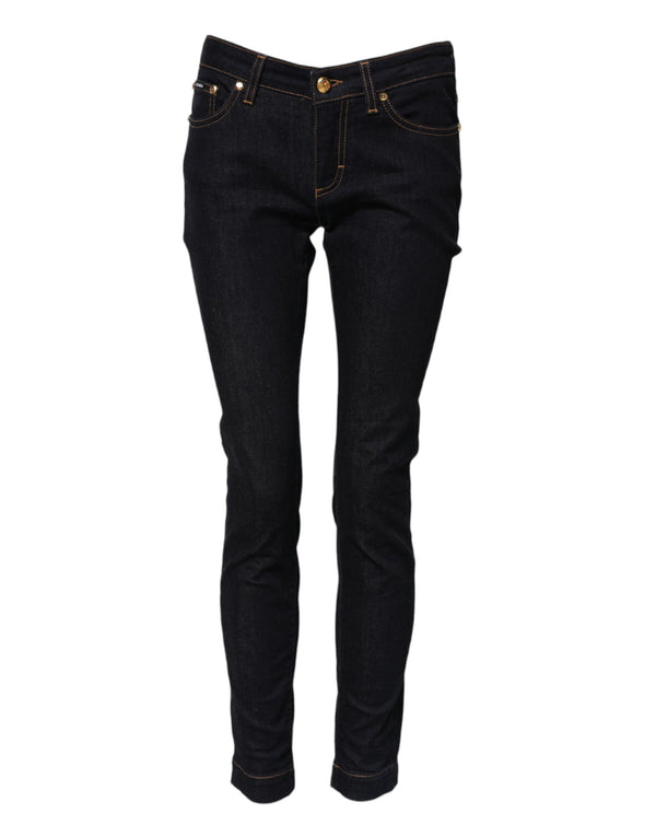 Dolce & Gabbana 87% Cotton jeans in blue