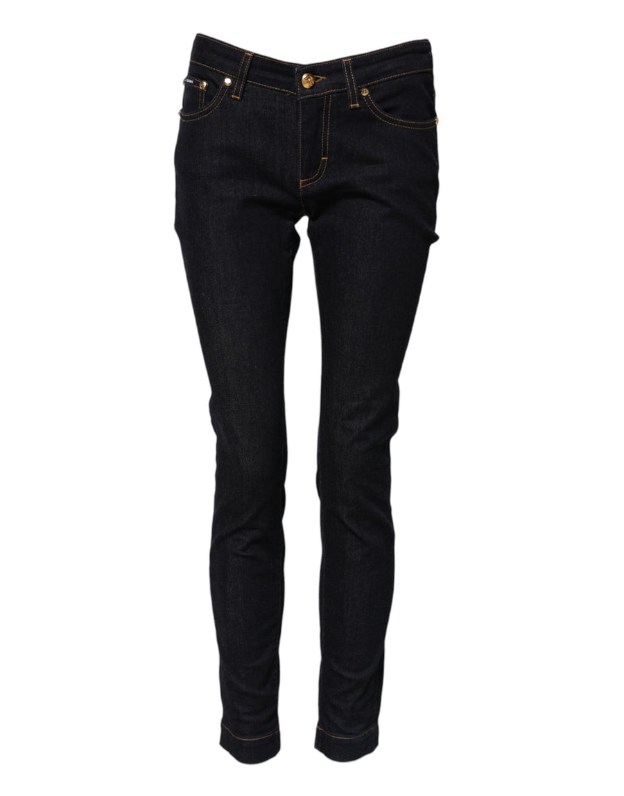 Dolce & Gabbana 87% Cotton jeans in blue