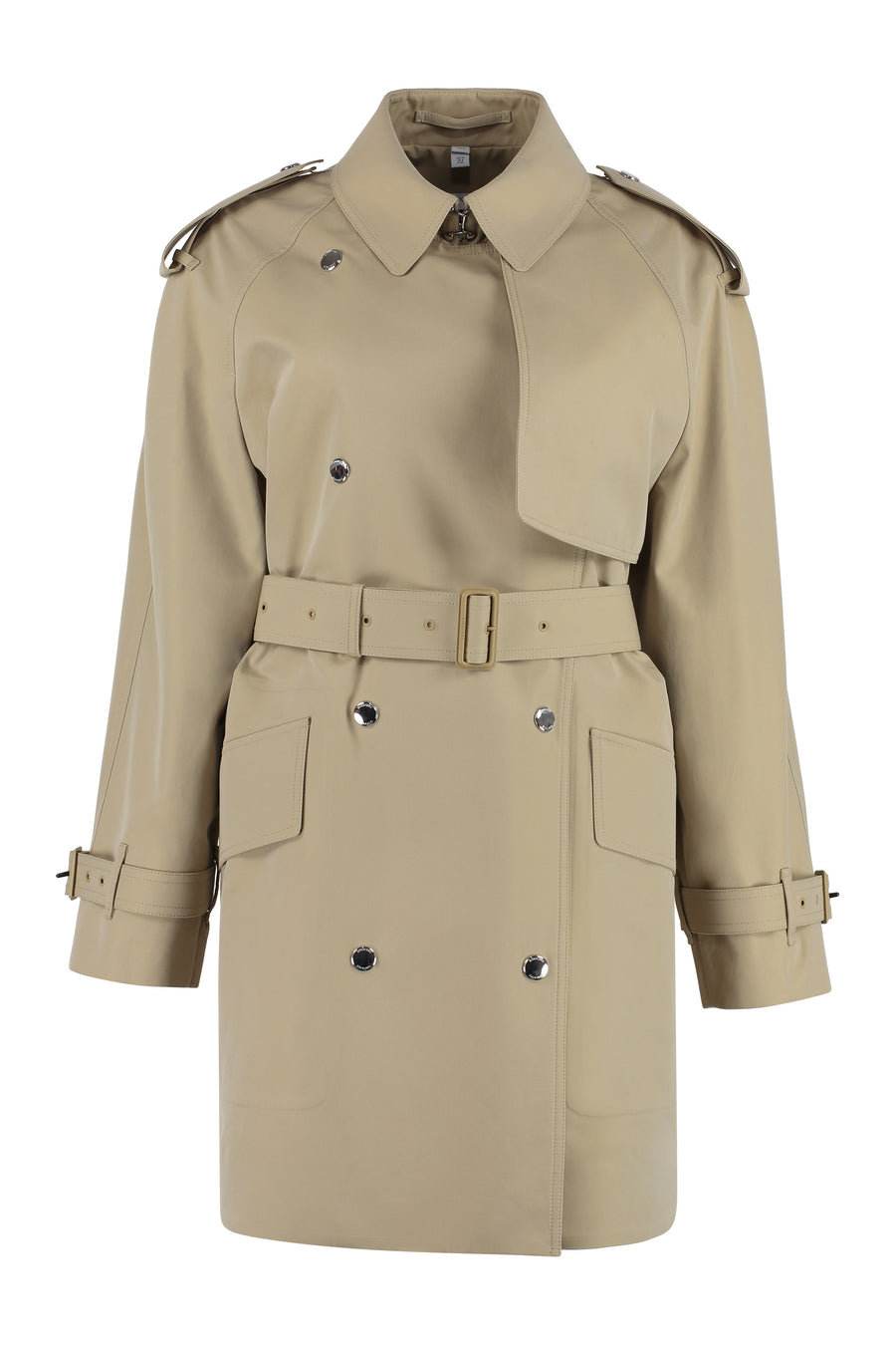 Trench Coat Beige Polyester & Raincoats
