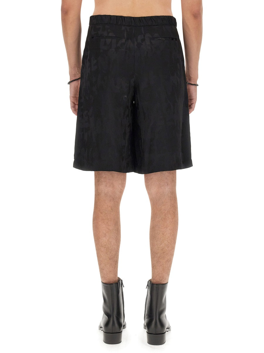 Bermuda Shorts Viscose Black