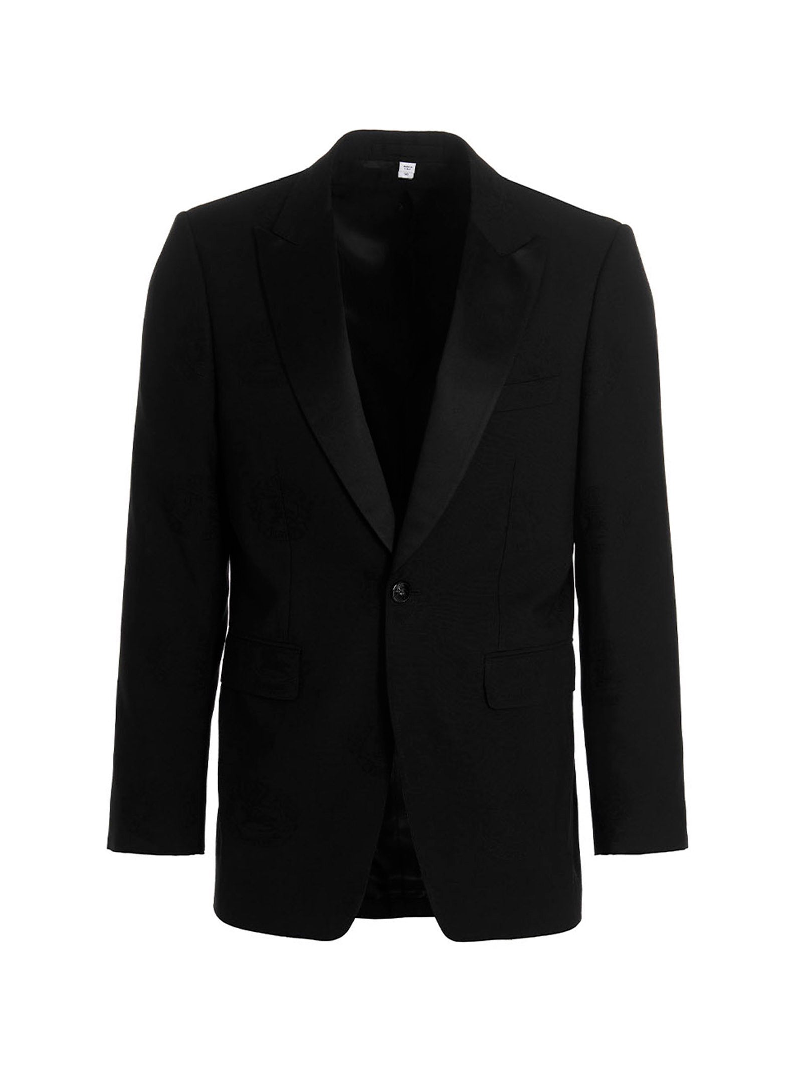Edinburgh Blazer Black Virgin Wool Cotton