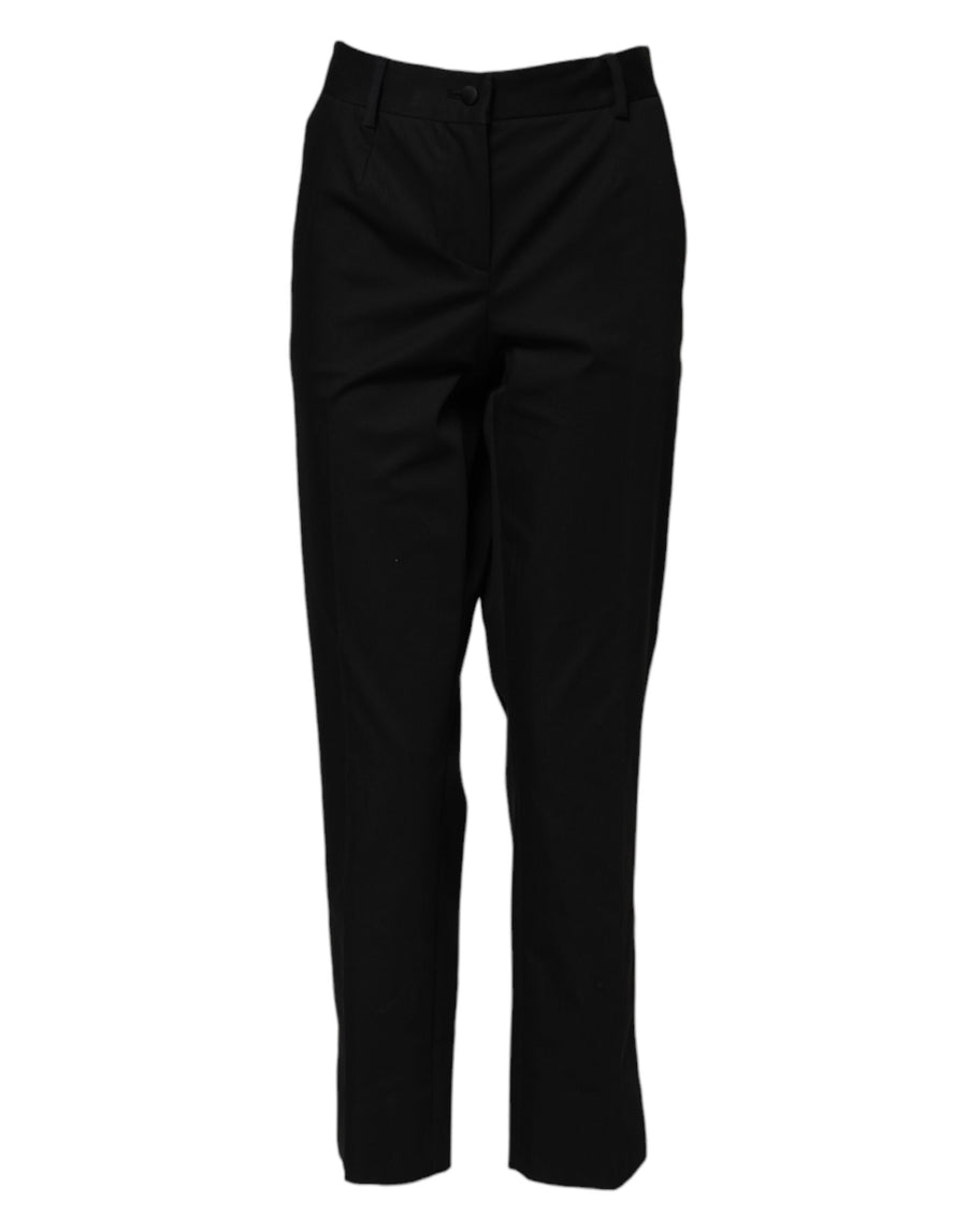 Dolce & Gabbana 61% Cotton 33% Polyester 3% Nylon trousers in black