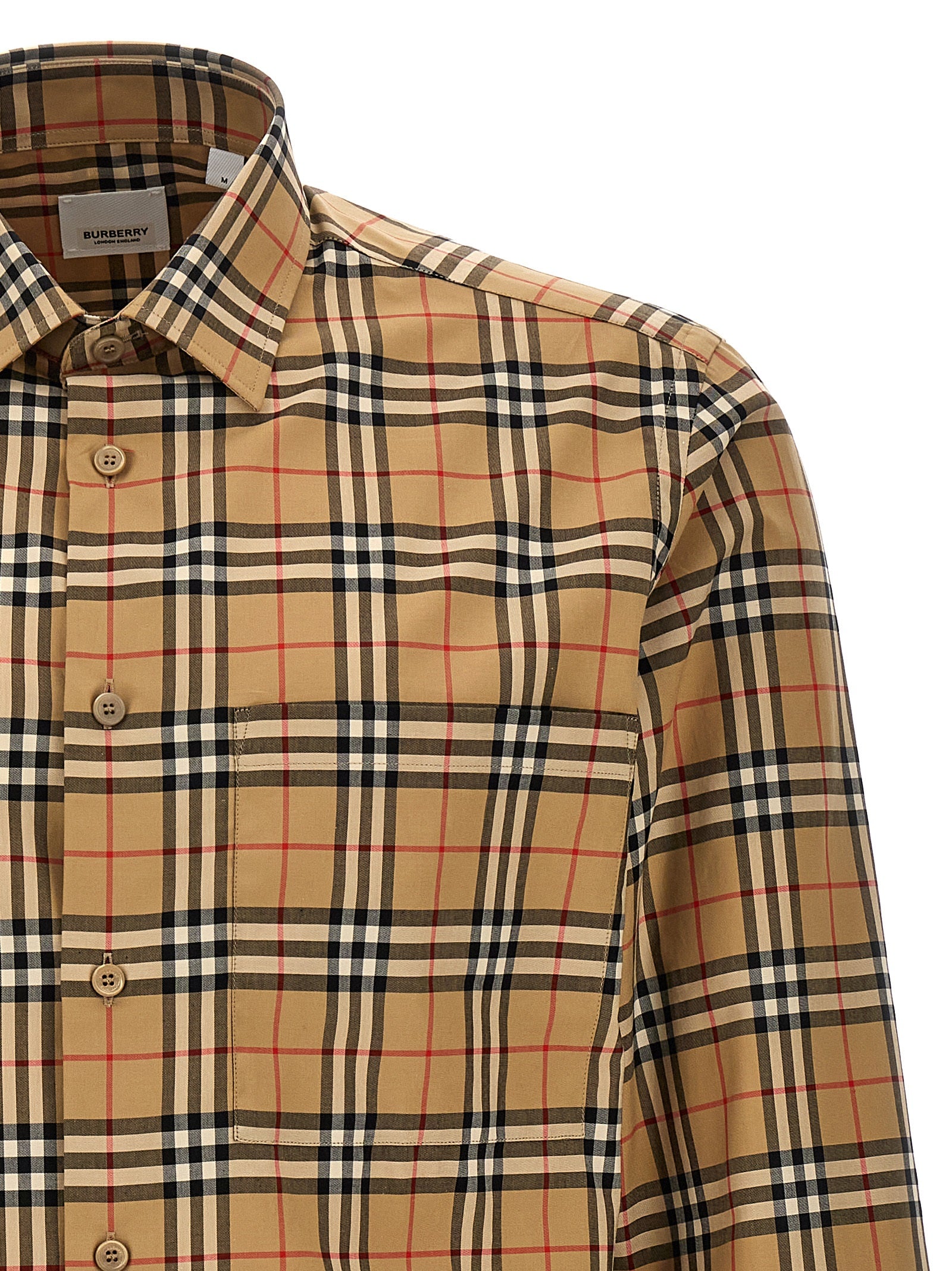 Simson shirt Beige Cotton Shirt, Blouse