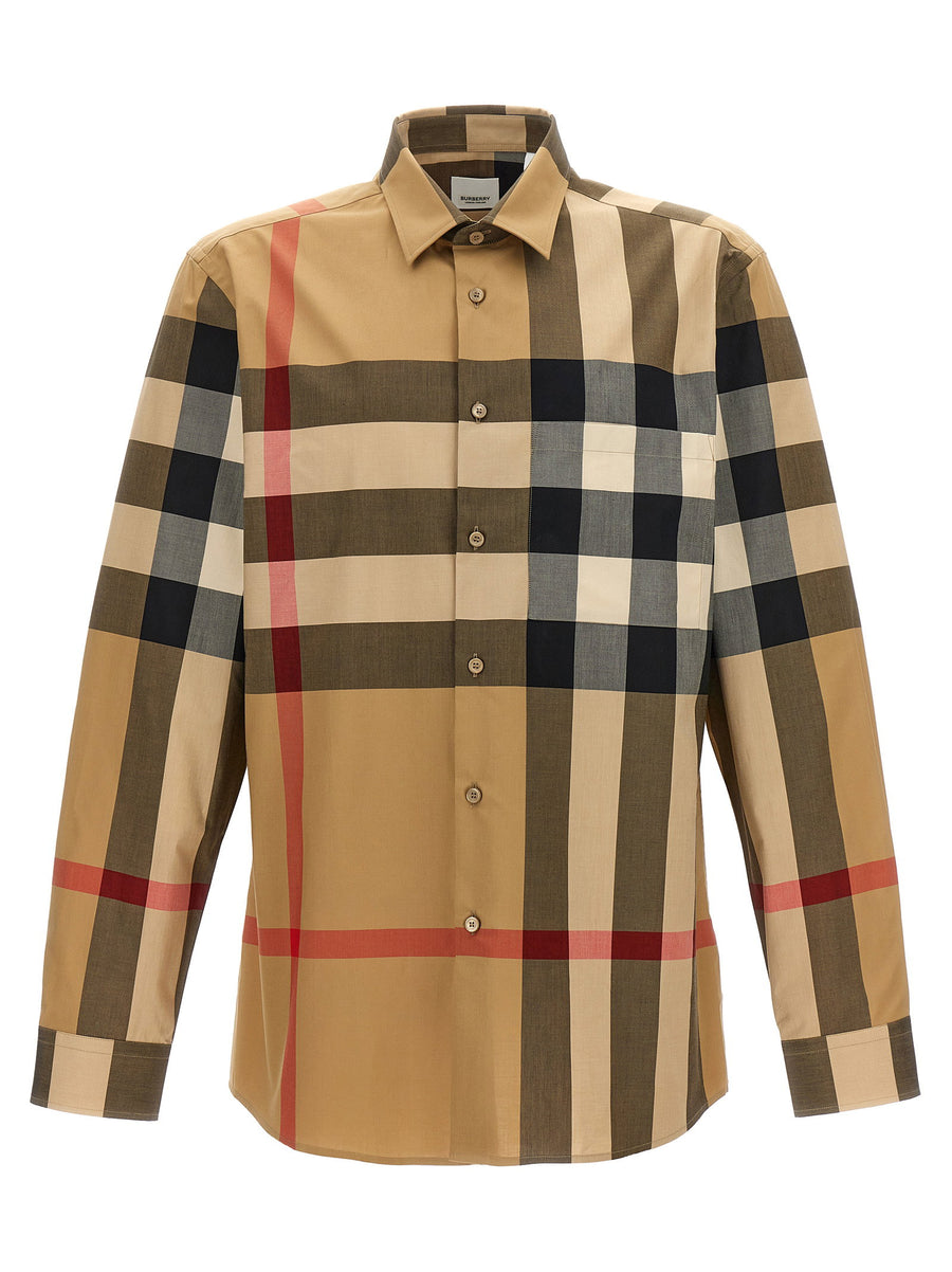 Burberry Summerton Shirt — Camel