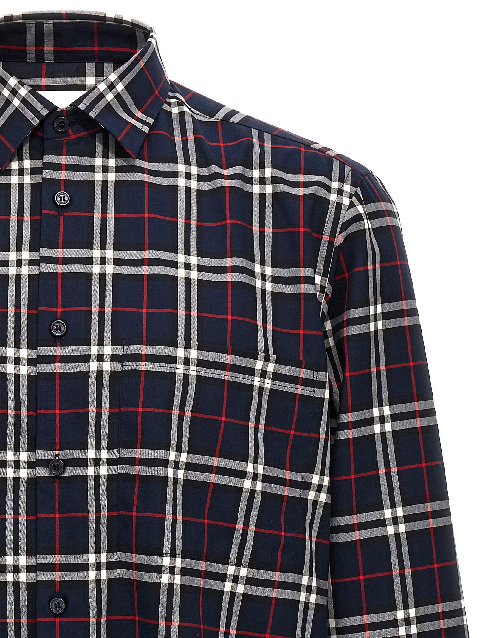 Check shirt Blue Cotton Shirt, Blouse