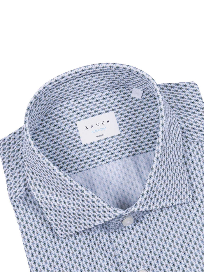 Shirt Blue Polyamide Elastane