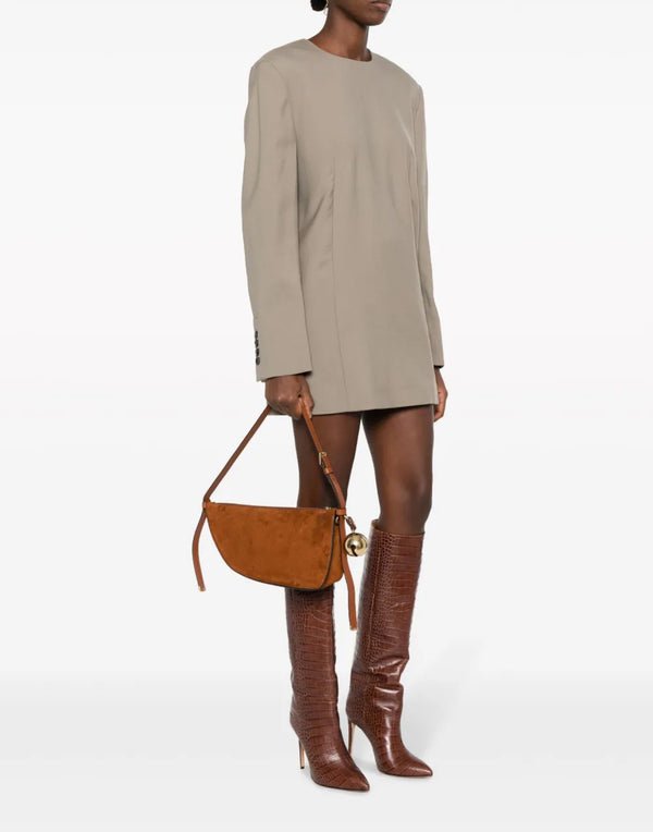 Burberry Bos Taurus Suede shoulder bag in brown — view 4