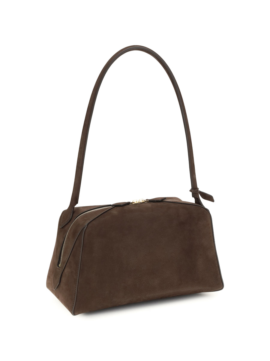 Shoulder Bag Le Bouledogue Dark Brown Calf Leather